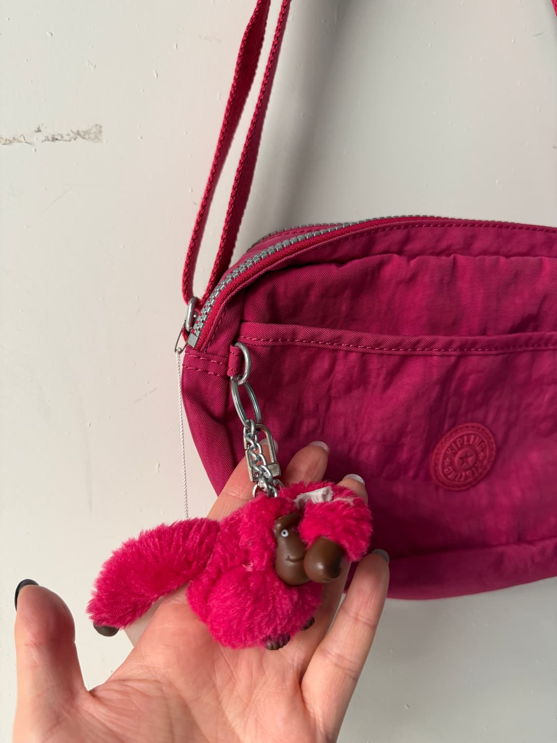 빈티지 키플링 핑크 미니크로스백 상품이미지4