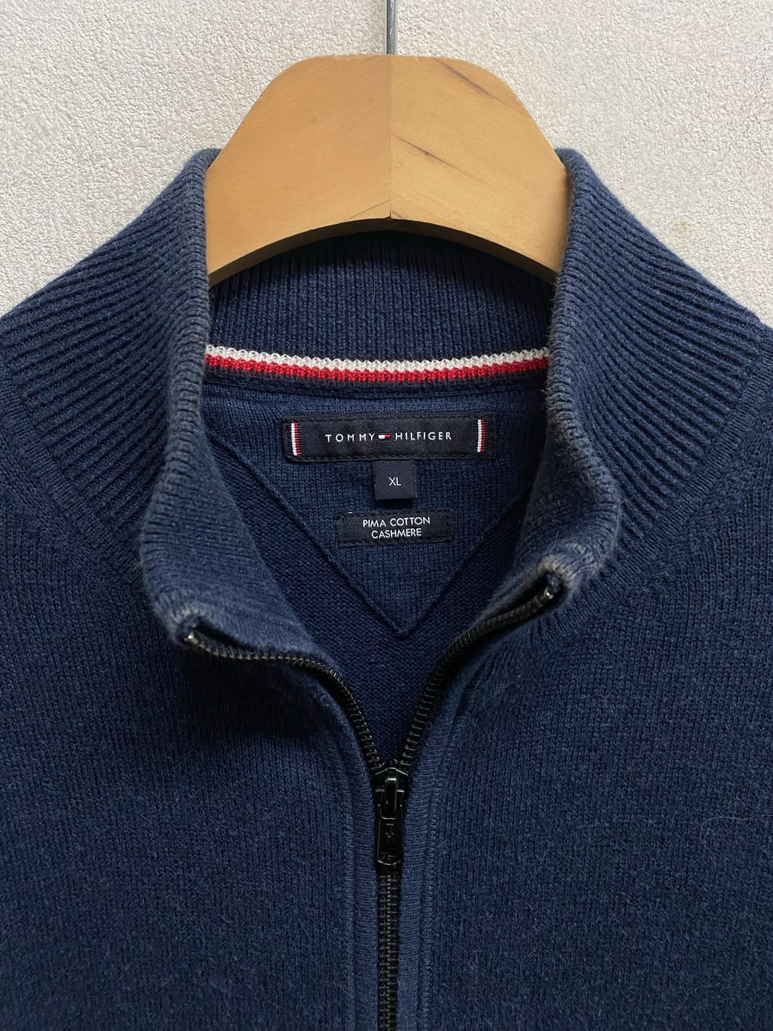 타미힐피거 캐시미어 함유 집업 니트 XL 상품이미지4