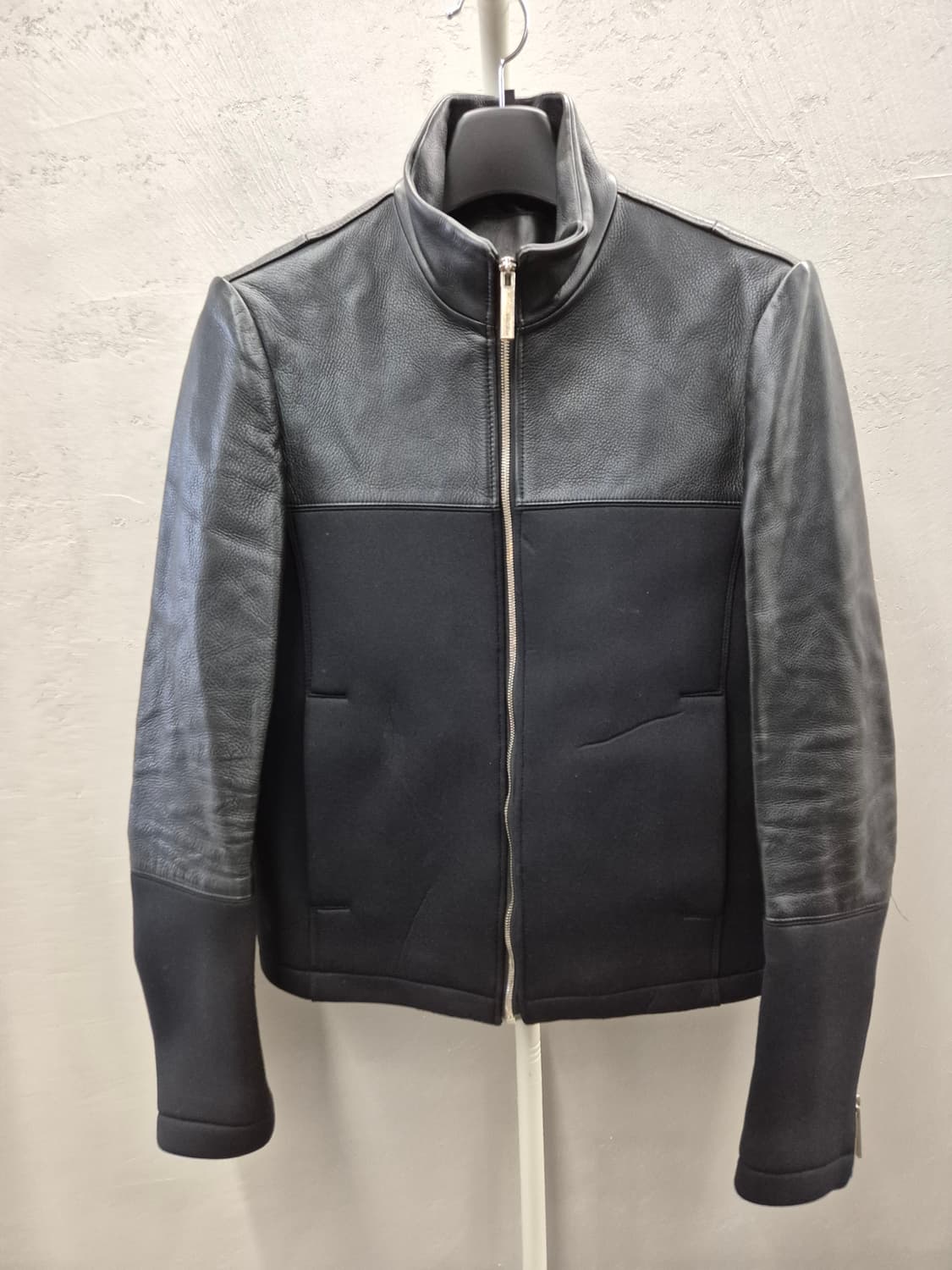 Jehee Sheen 재희신 배색 레더 자켓 48 상품이미지2