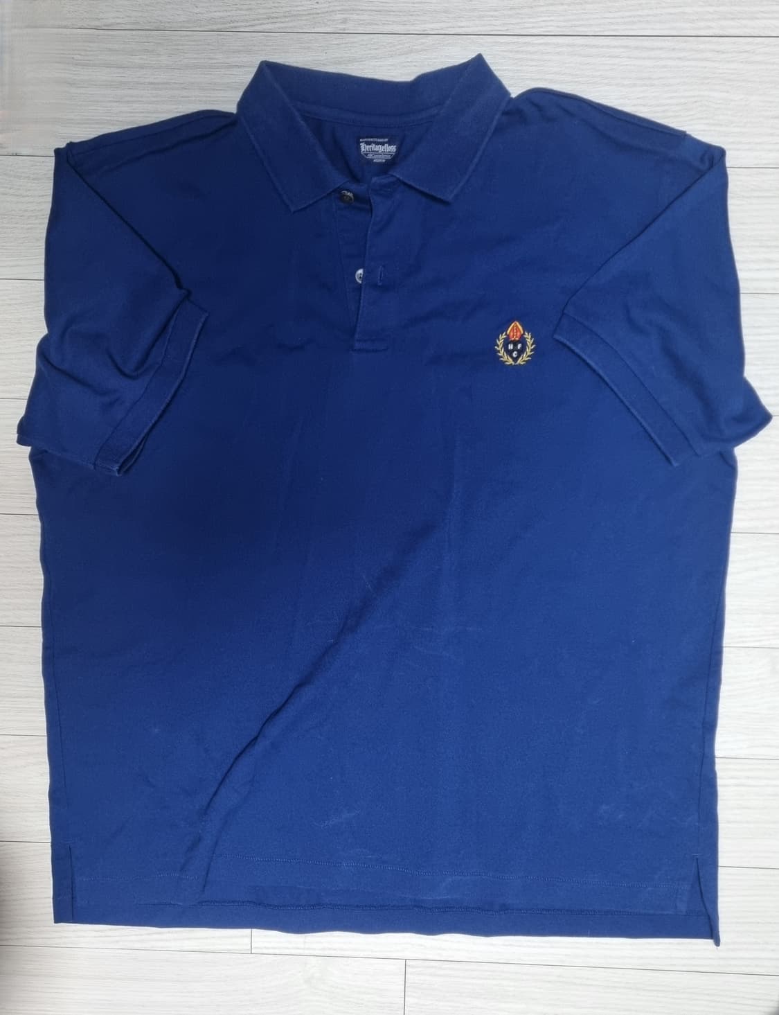 헤리티지플로스 카라티 반팔 티셔츠 블루 M사이즈 상품이미지1