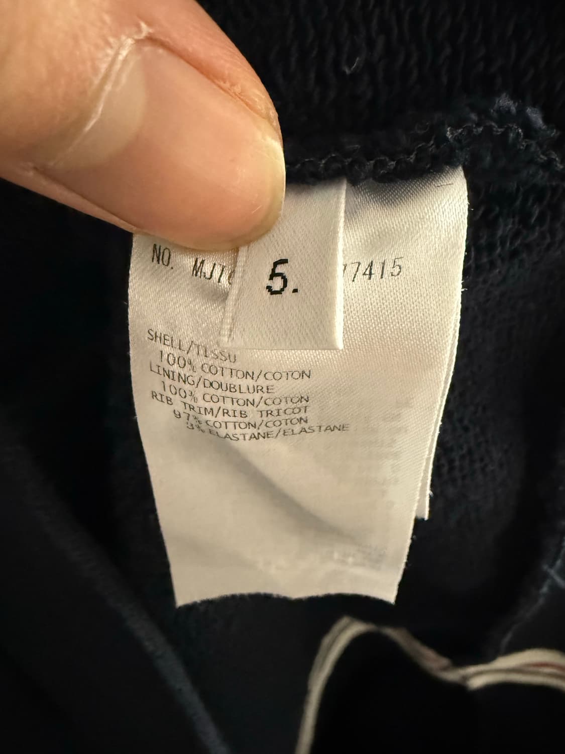 톰브라운 백삼선 후드티 5size(100~105) 상품이미지3