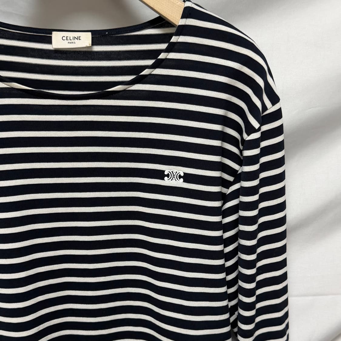 [S+급/M] 셀린느 트리오페 스트라이프 긴팔 티셔츠 상품이미지2