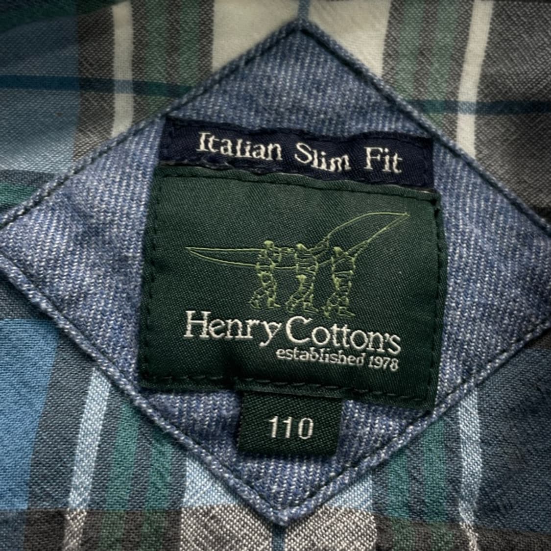 105 헨리코튼 체크셔츠 상품이미지3