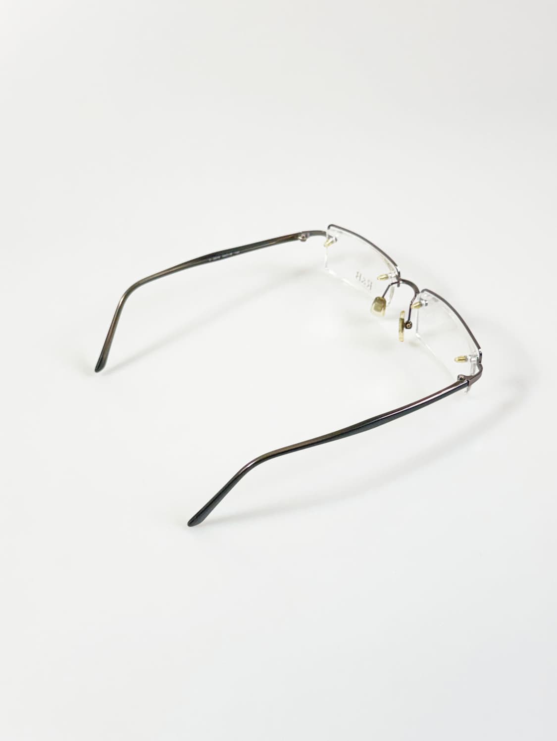 R&B EYEWEAR 반무테 스퀘어 메탈 빈티지 안경 상품이미지4