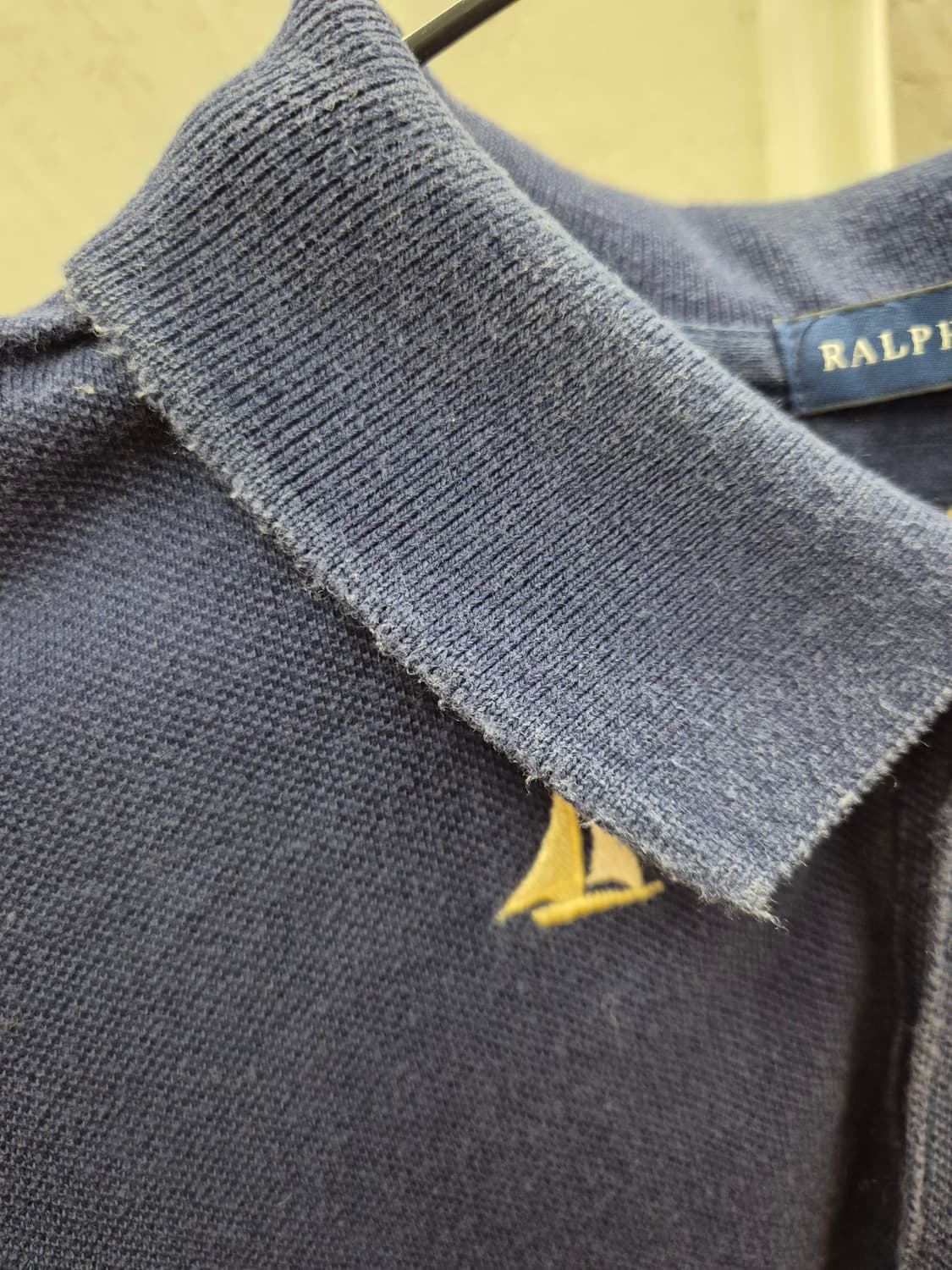 랄프로렌 네이비 보트 패턴 폴로티 L 상품이미지5