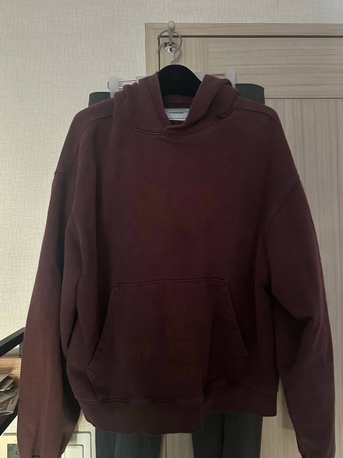 비바스튜디오 버건디 후드 상품이미지1