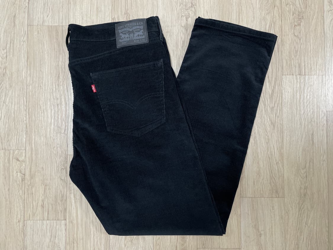 36) 리바이스 매장판 505 일자핏 블랙 코듀로이 팬츠(새제품)LVC 상품이미지1