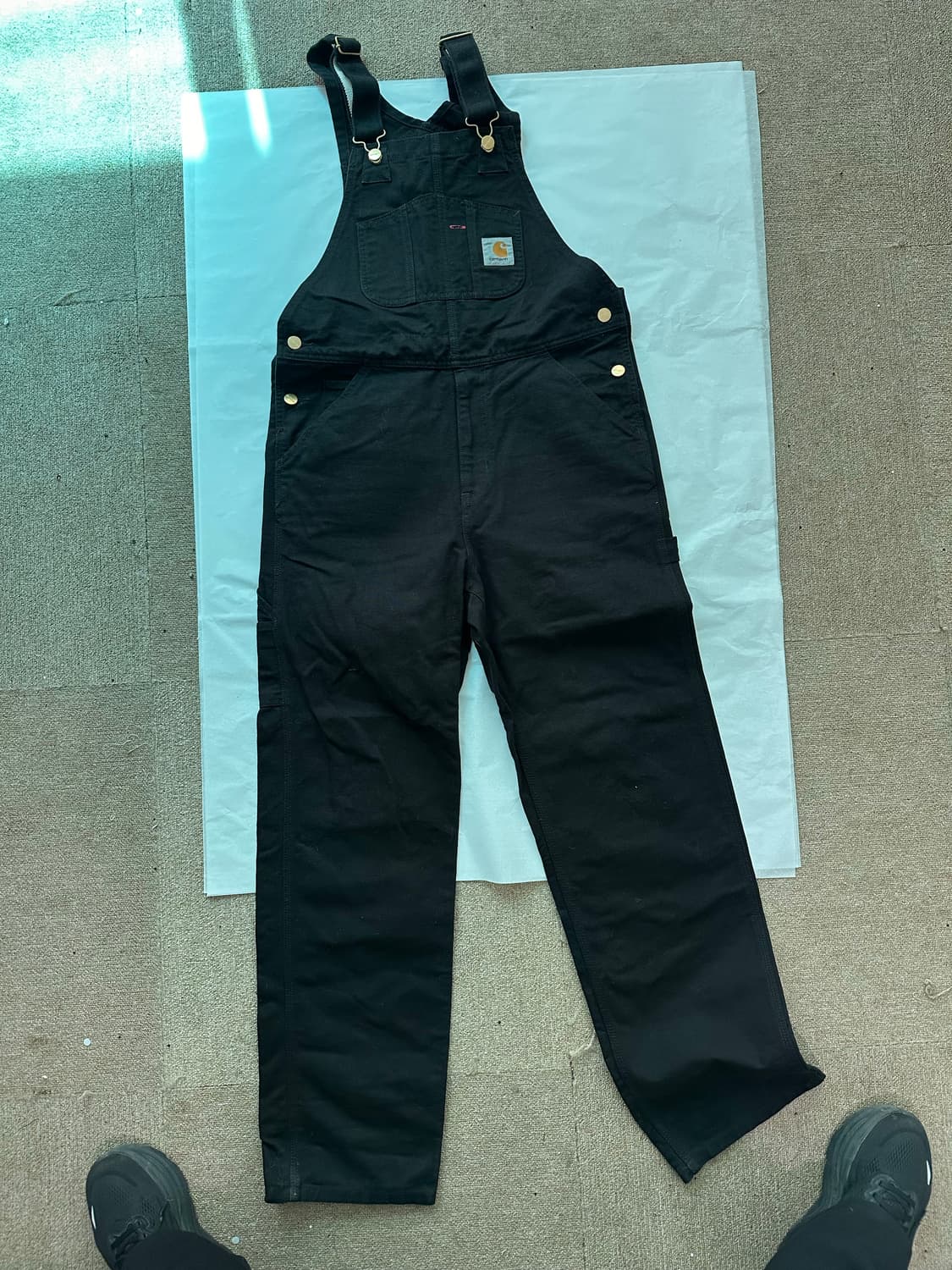 CARHARTT WIP 칼하트 블랙 오버롤 30/32 상품이미지2