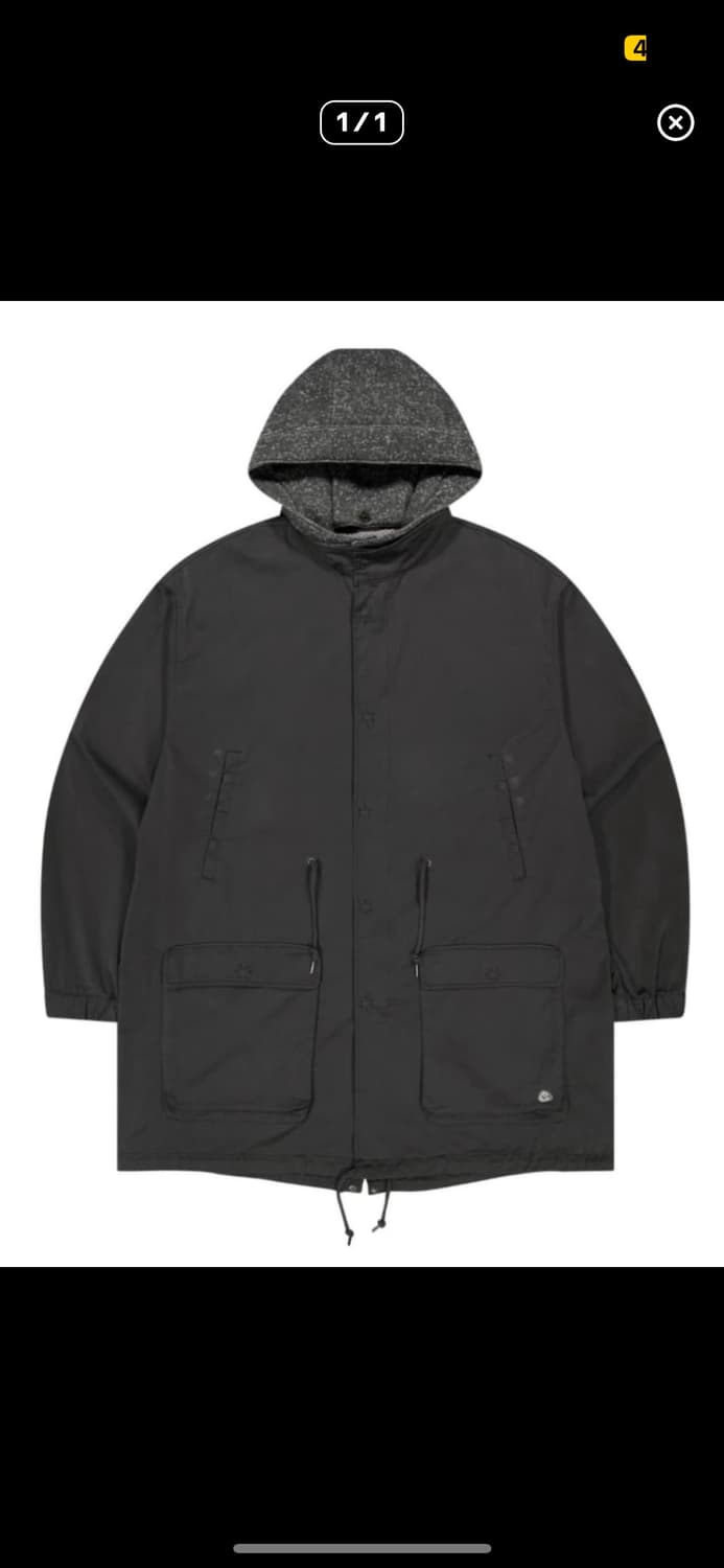 코이세이오 밀리터리야상 차콜 상품이미지1