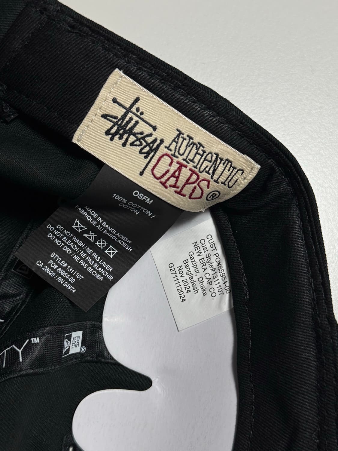 스투시 모자 볼캡 블랙 1311107 상품이미지4