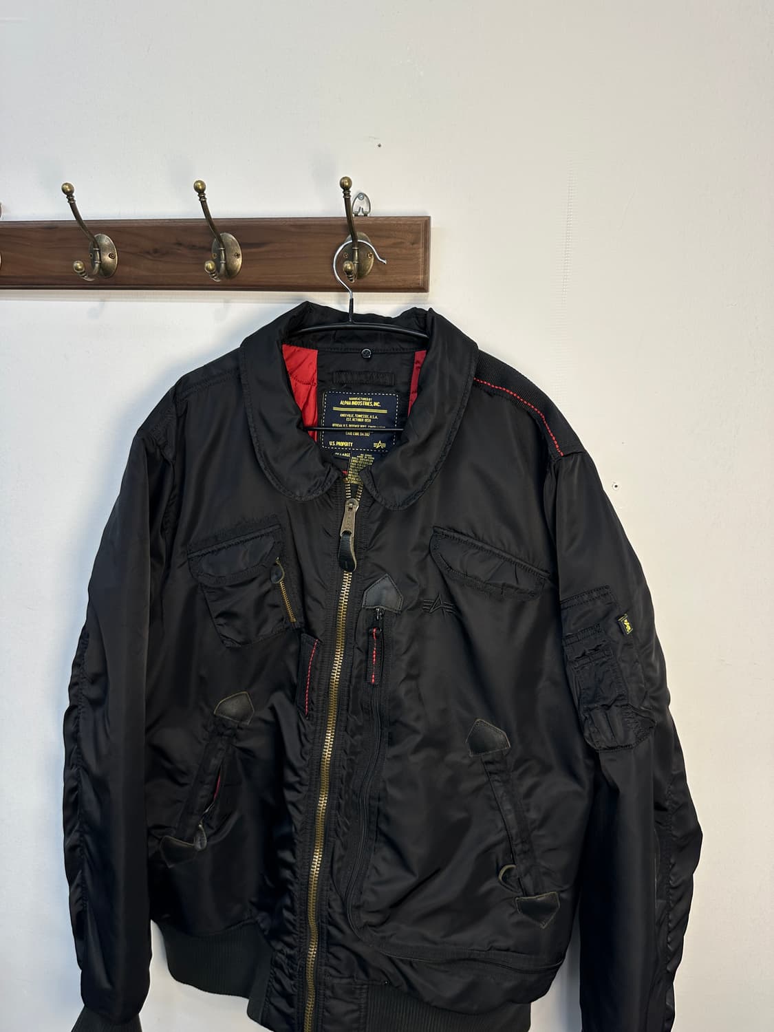 알파인더스트리 테크포켓 ma-1 자켓 3xl 오버핏 상품이미지1
