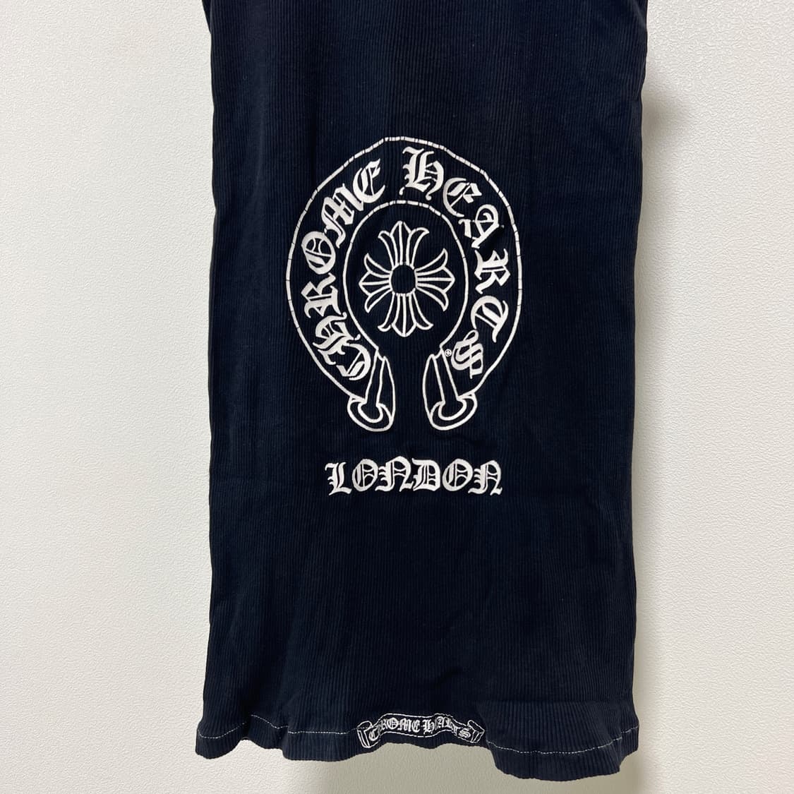 크롬하츠 퍽유 홀스슈 런던 골지 슬리브리스 나시 블랙 상품이미지6