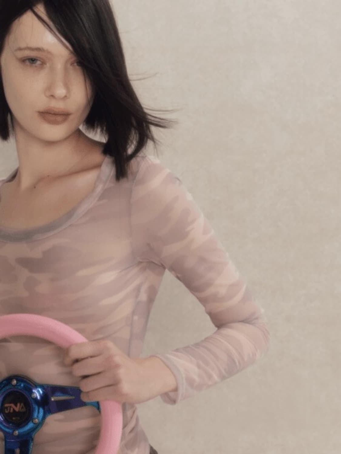 2000 Archives Pink Camo Mesh Top 상품이미지5