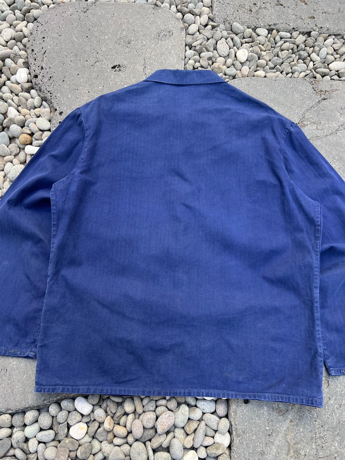 BLUE WASHING OLD HBT 헤링본트윌코튼 프렌치워크자켓 상품이미지10