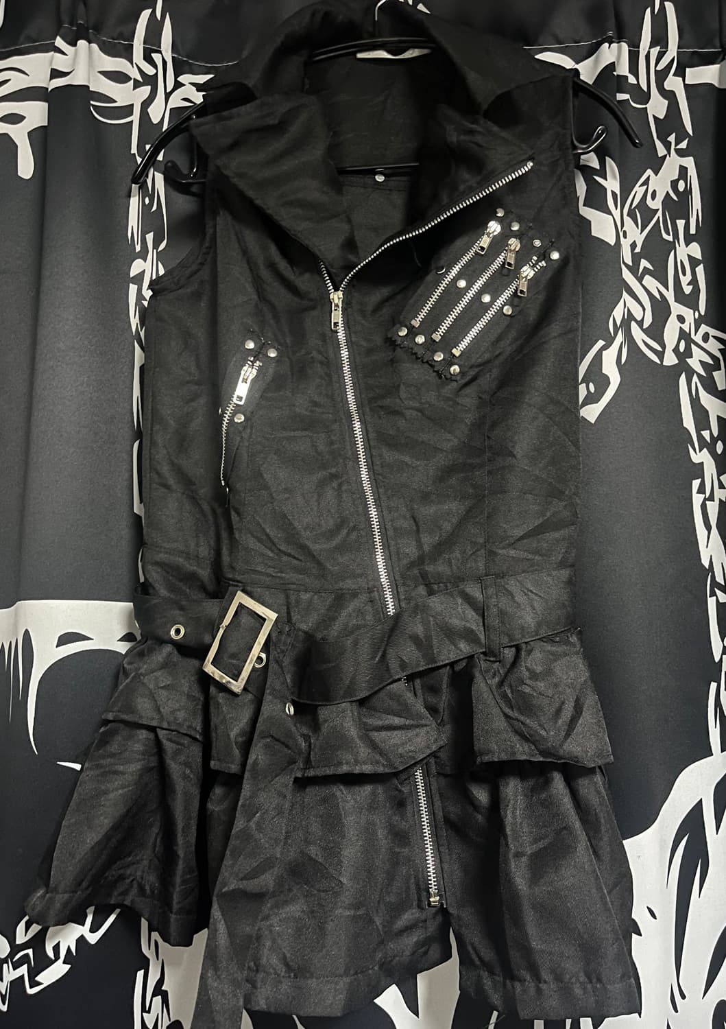 ACDC RAG 고스 펑크 블랙 원피스 상품이미지1