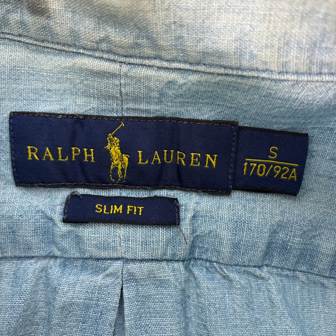 Polo  폴로 랄프로렌 자수 코튼 데님 샴브레이 셔츠 상품이미지4