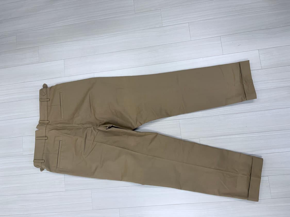 반츠 BTS 코튼 투턱 팬츠 카키, 치노팬츠, bants 슬랙스 상품이미지5