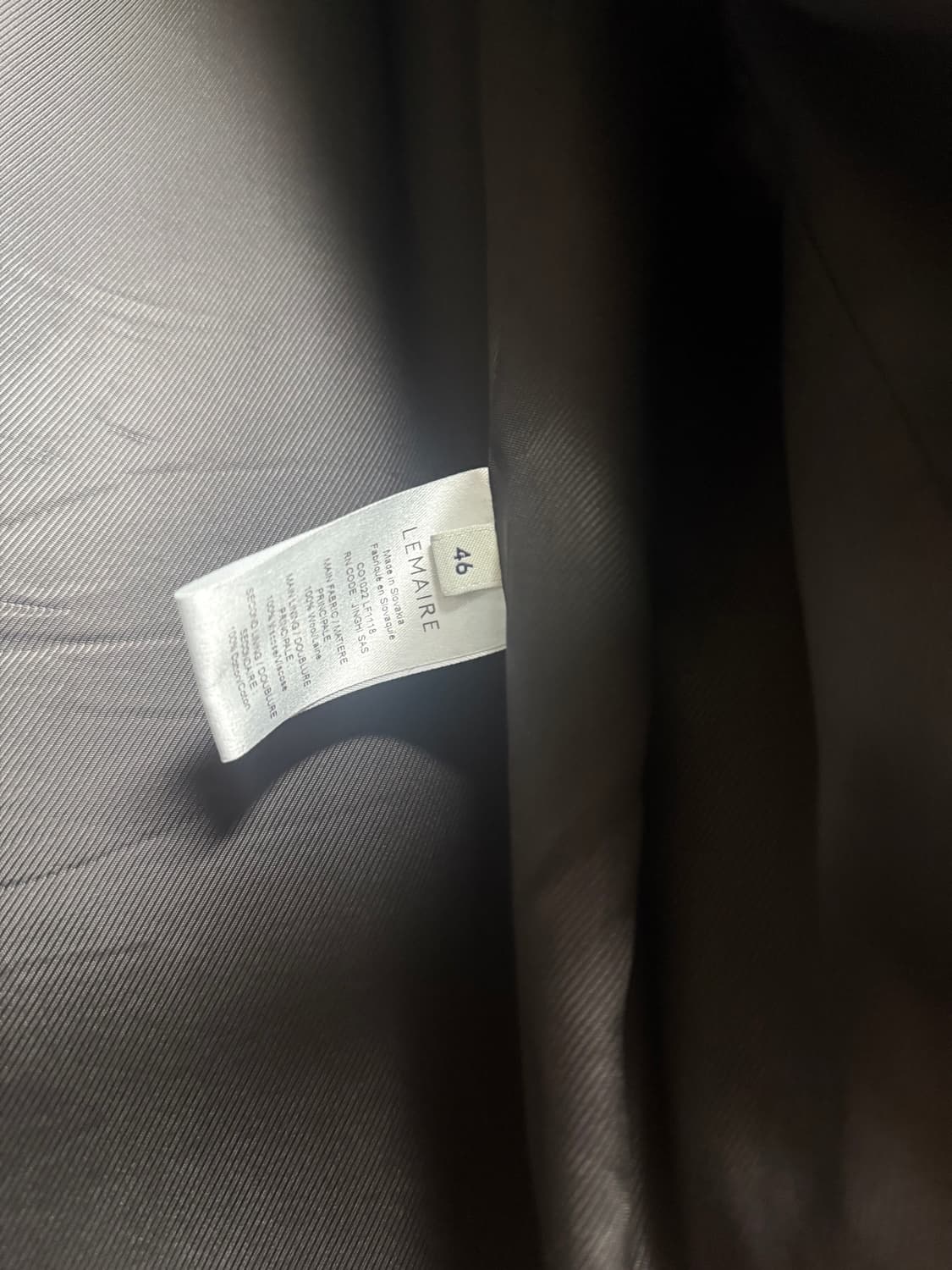르메르 23FW 맥시 DB 코트 펭귄 46 상품이미지9