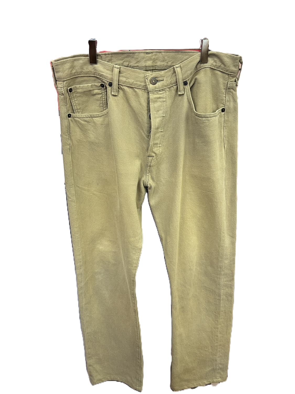 Levi's 501 오리지널 핏 베이지 코튼팬츠 상품이미지1