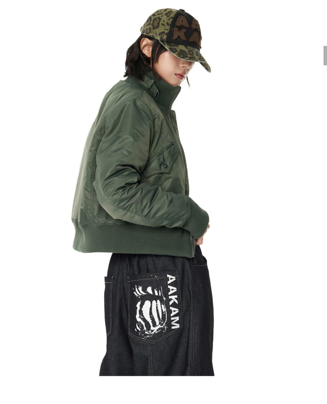 아캄 Knee 핀 턱 데님 팬츠 [1] 상품이미지3