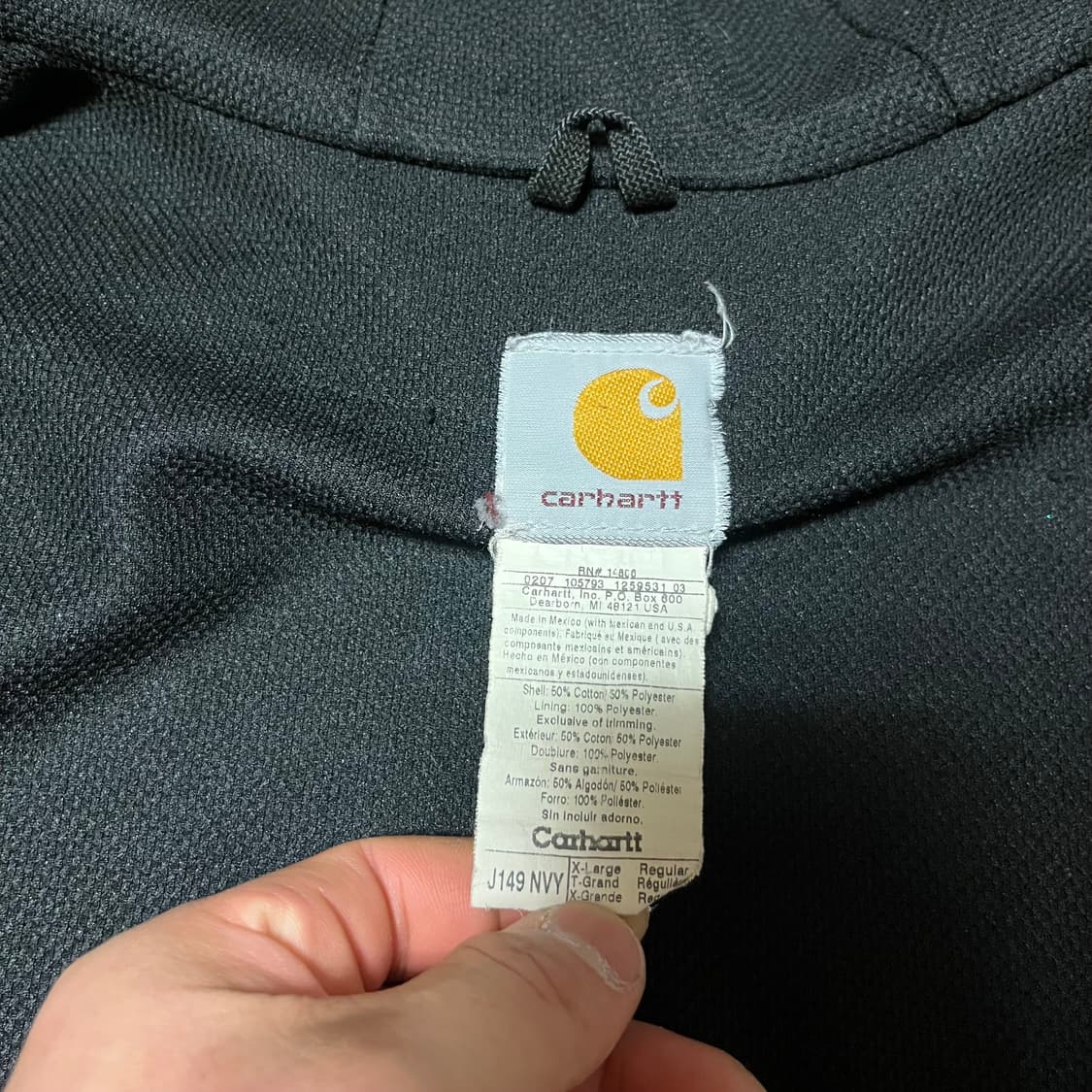 [XL] 00s 칸예 빈티지 칼하트 J149 후드집업 상품이미지5