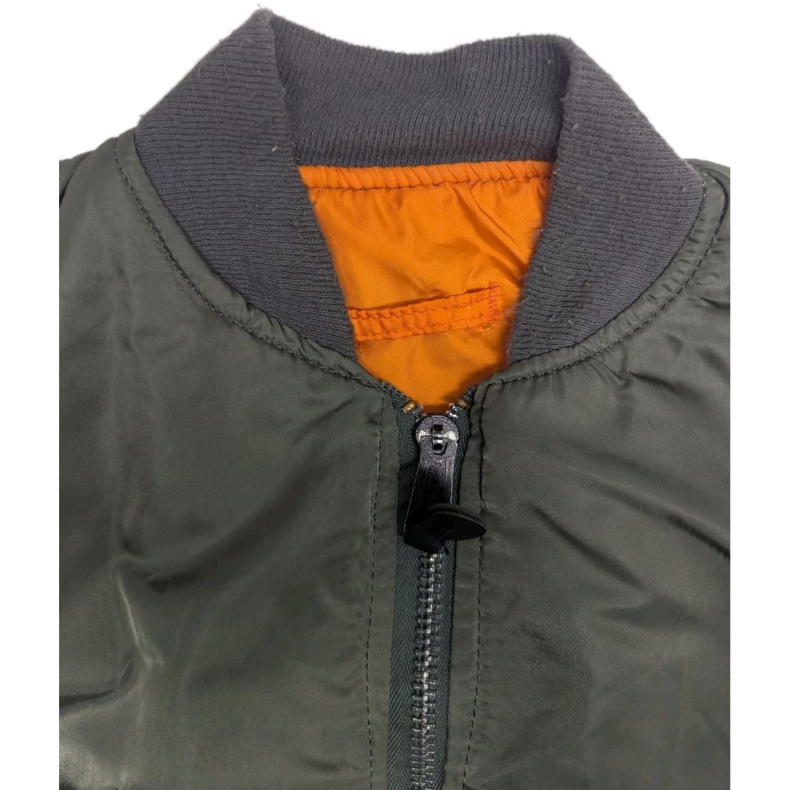 80s 미공군 납품용 알파인더스트리 MA-1 플라이트자켓 세이지 상품이미지2