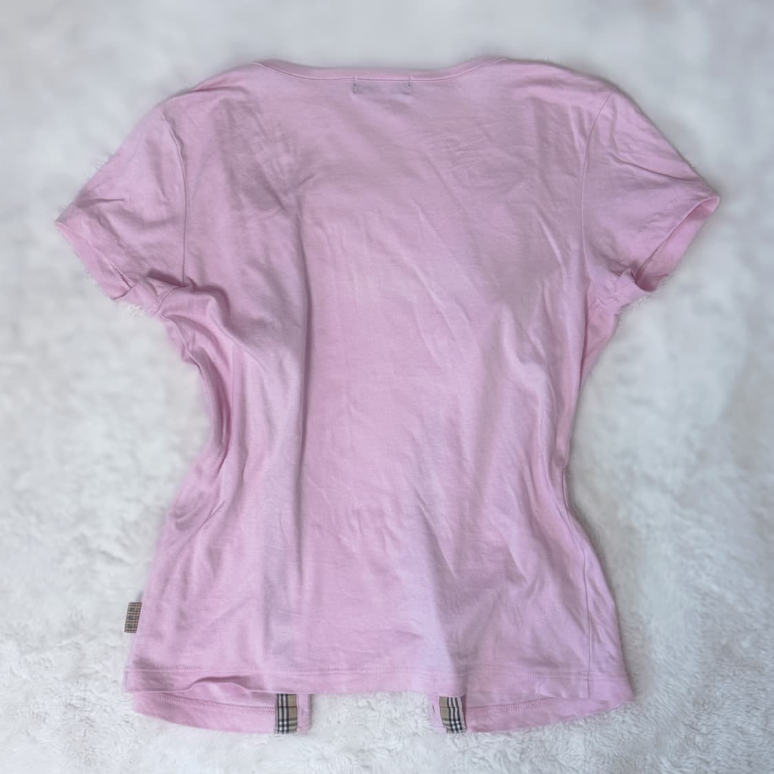 Burberry 버버리 블루라벨 대장템 핀터깔 딸기우유 딱붙 가디건 상품이미지4