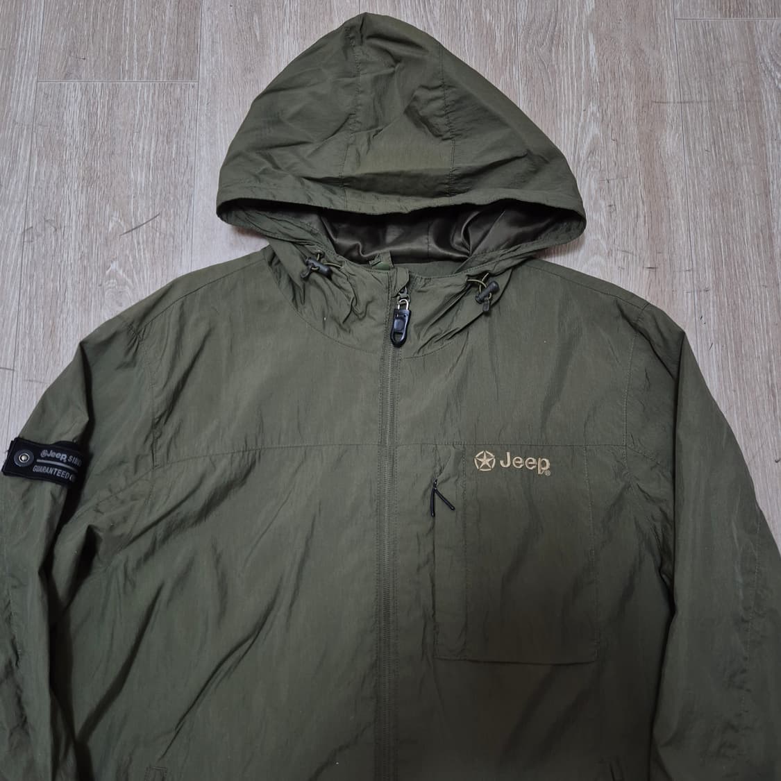 지프 사이드패치 후드 바람막이 자켓 L(100) 상품이미지2