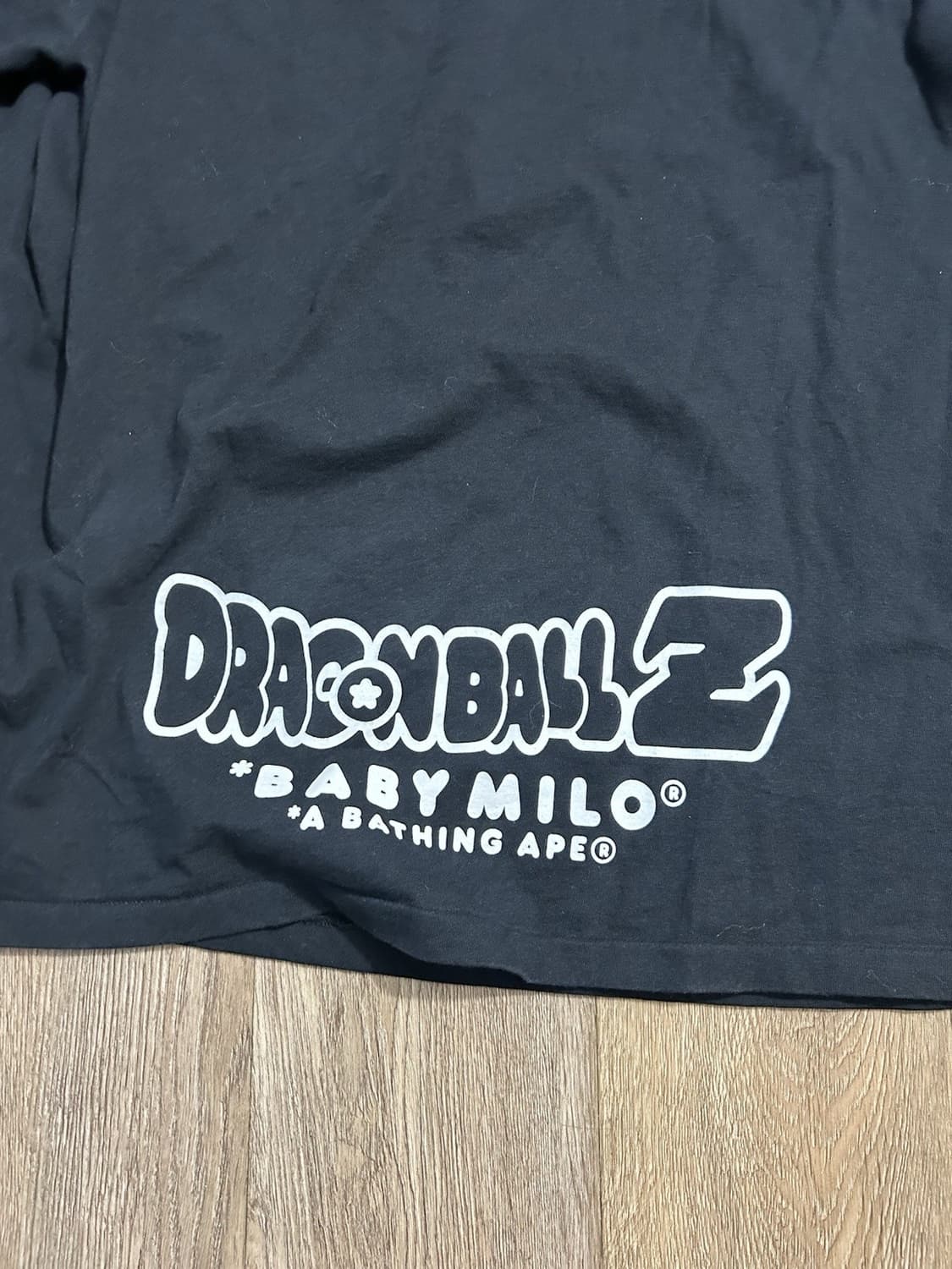 베이프 x 드래곤볼 베이비 마일로 롱슬리브 티셔츠 블랙 XL 상품이미지6