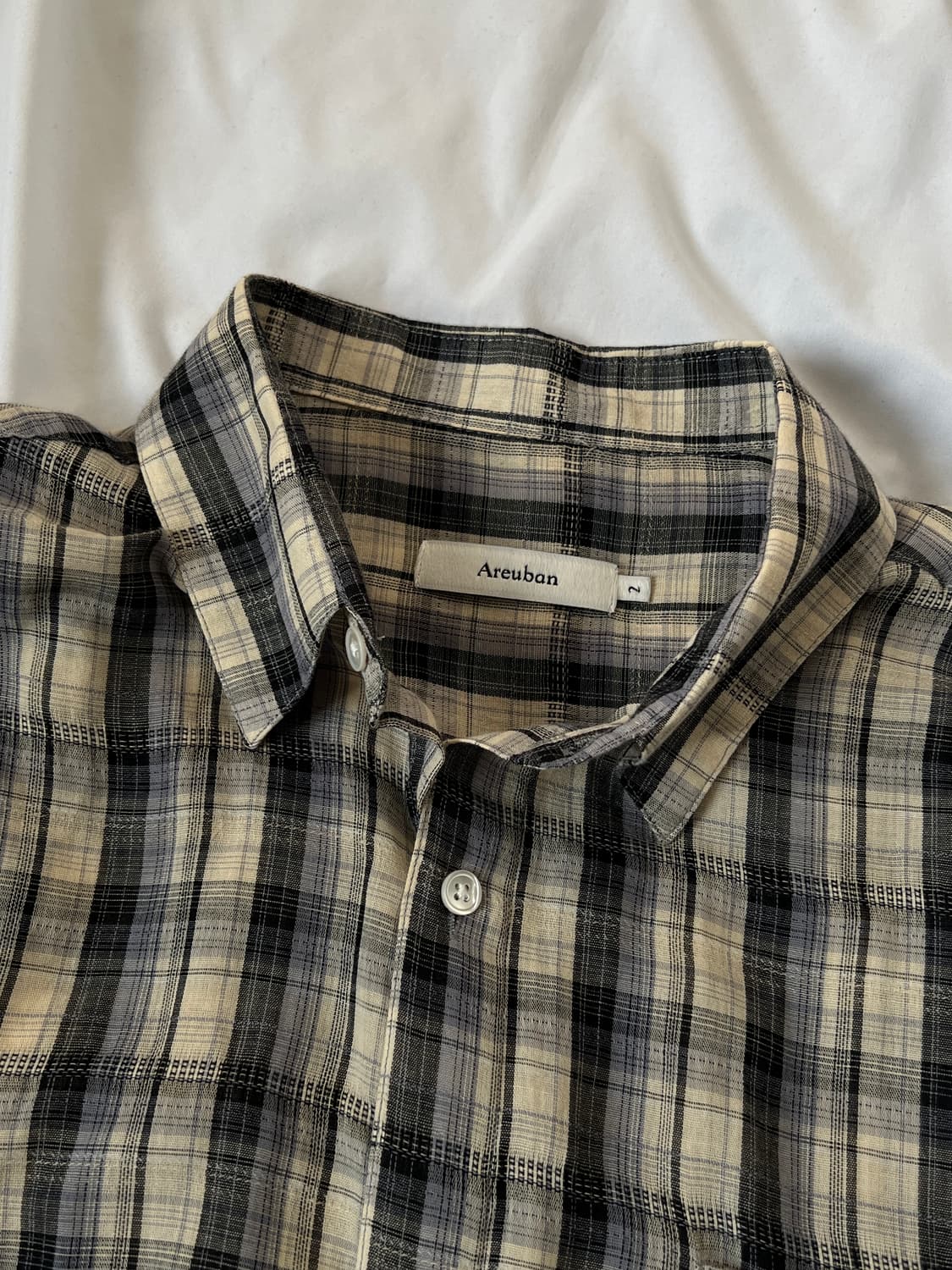 [2] 아르반 컨티누어스 체크셔츠 옐로우블루 상품이미지2