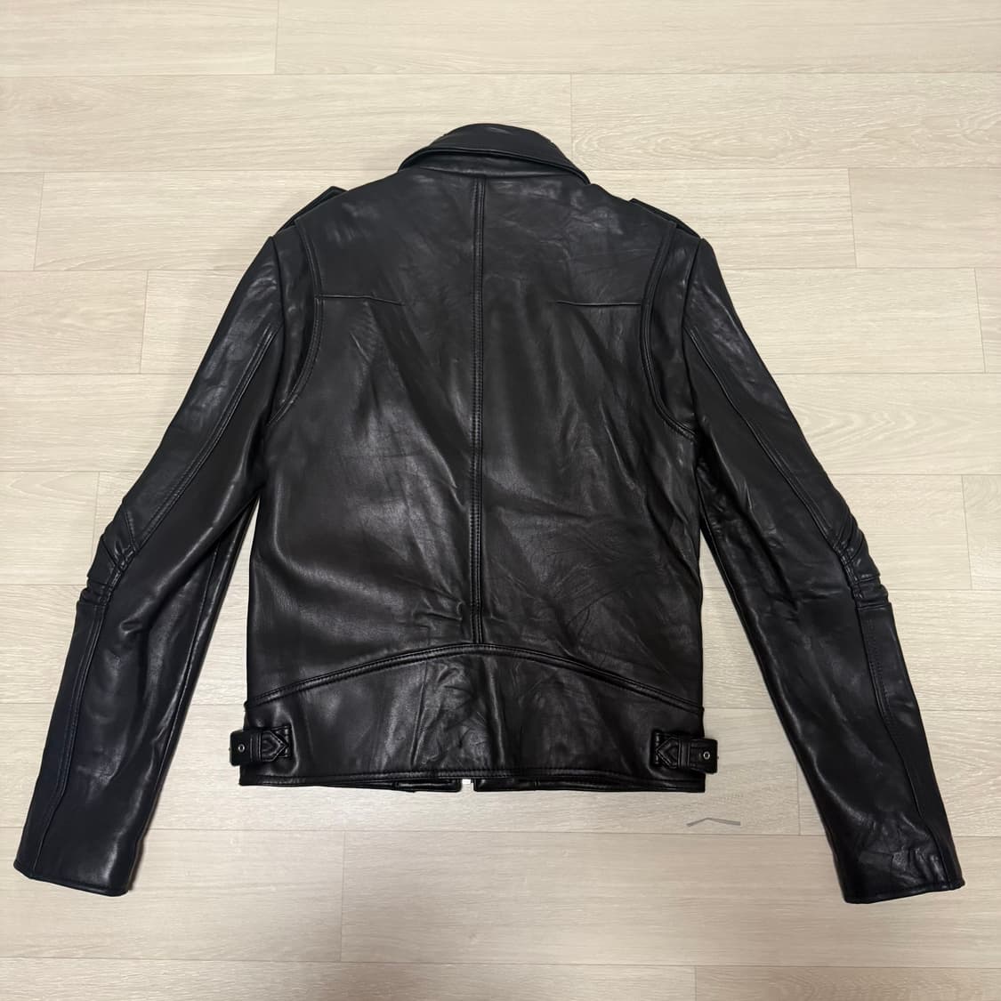 [vtg] black lambskin leather jacket 상품이미지3