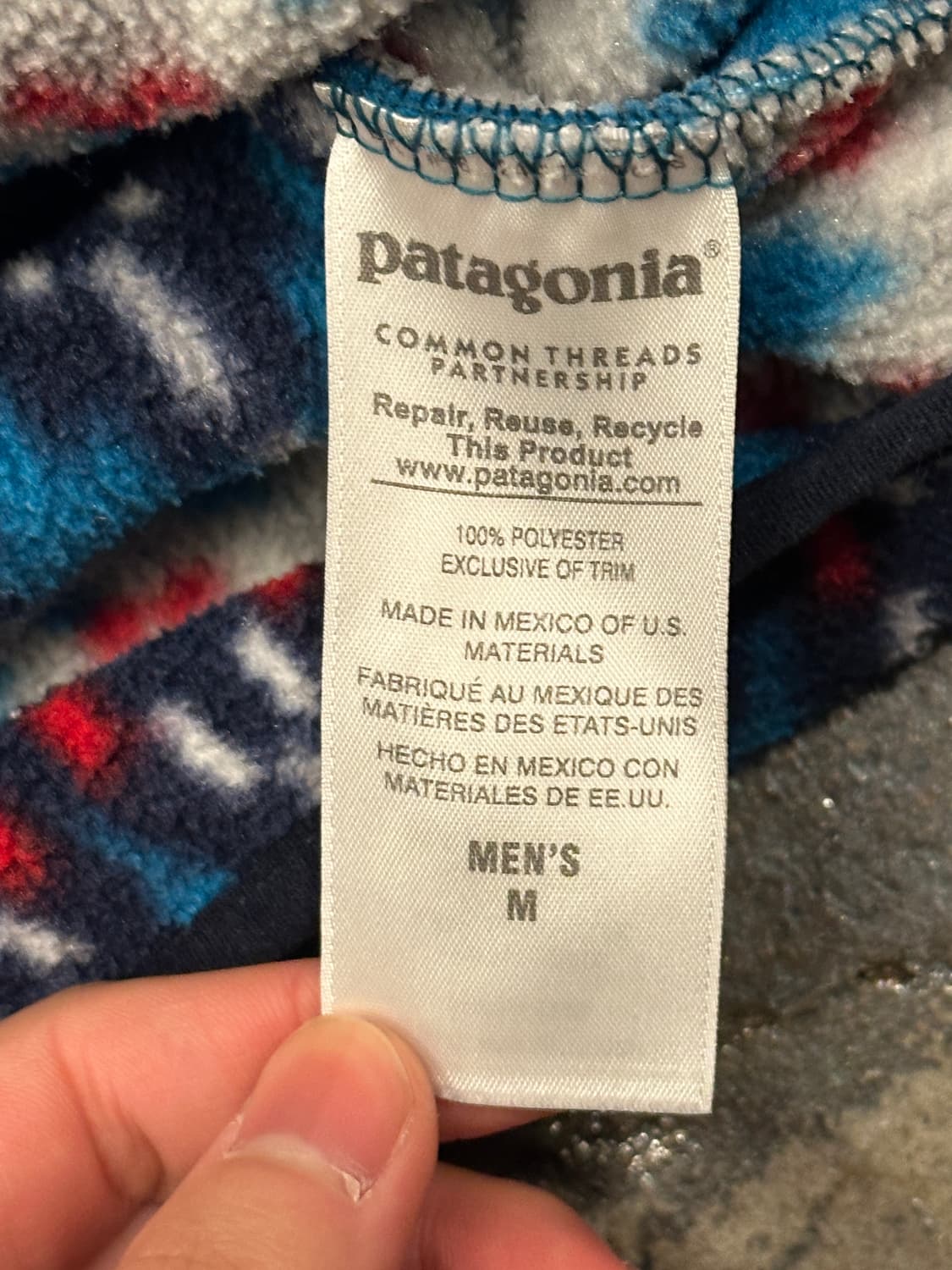 파타고니아 신칠라 스냅티 아즈텍 플리스 M 상품이미지5
