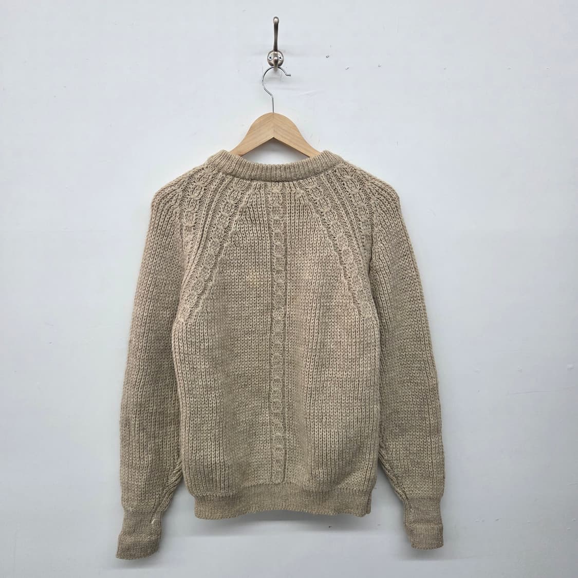 핸드메이드 케이블 니트 스웨터 여 m 상품이미지4