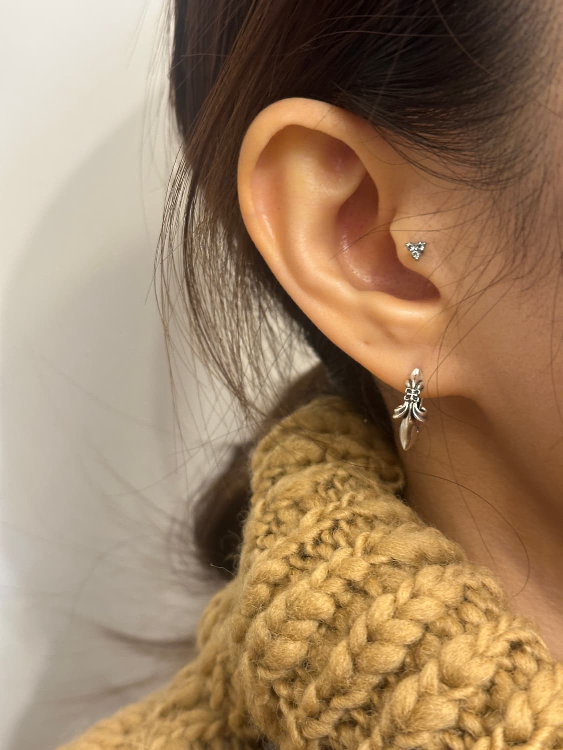 Blooming Arc 925sipver Hoop earring 상품이미지7