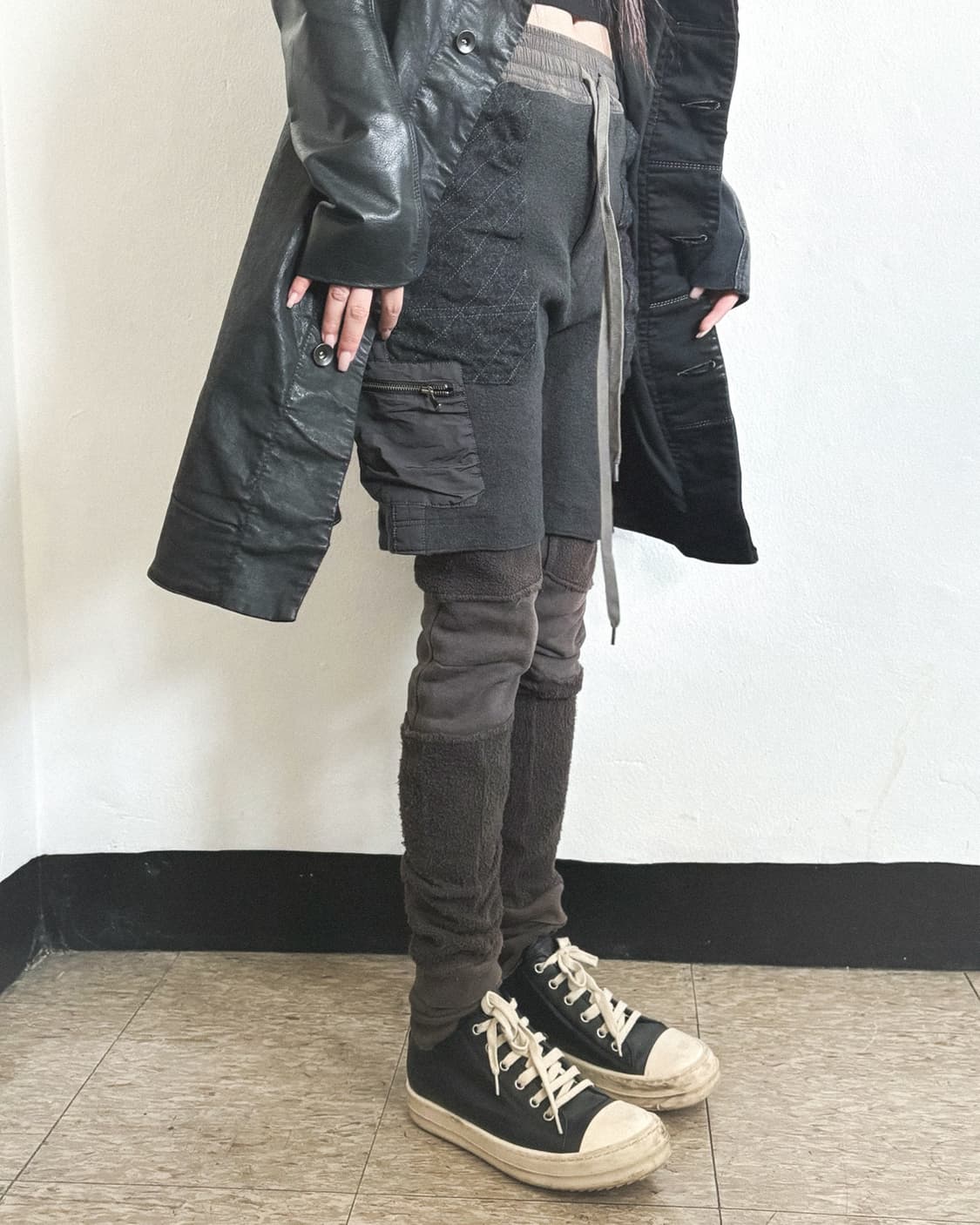 wizzard jpn 아방가르드 축융 울 레이어드팬츠 상품이미지4