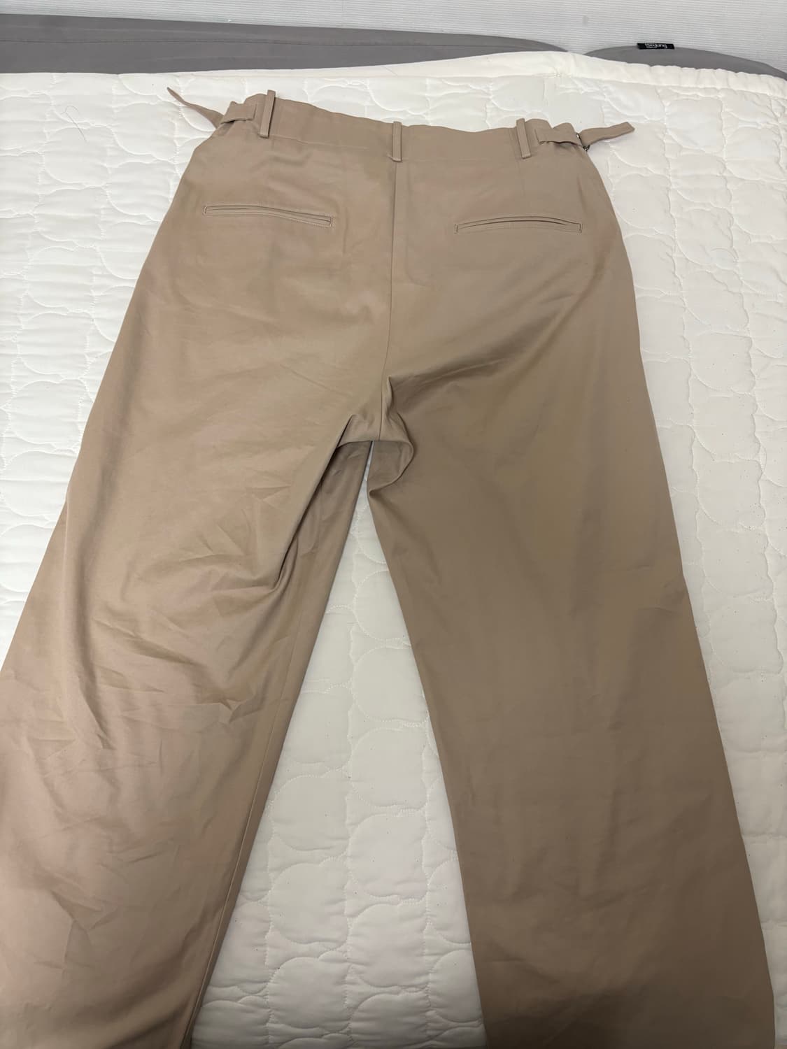 유스 와이드 치노 팬츠 베이지 m 상품이미지2