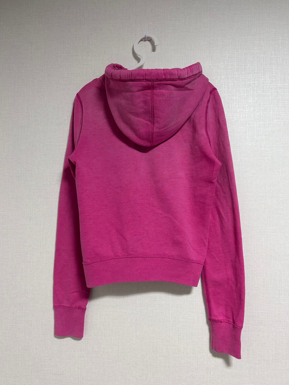 아베크롬비 y2k 기모 후드집업 핫핑크 M 상품이미지6
