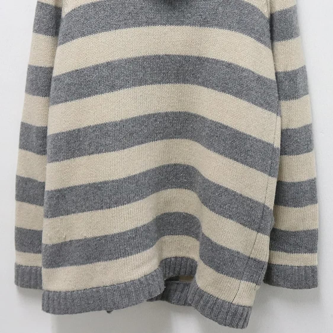 니코앤드 스트라이프 울 혼방 떡볶이 코트 60442 상품이미지8