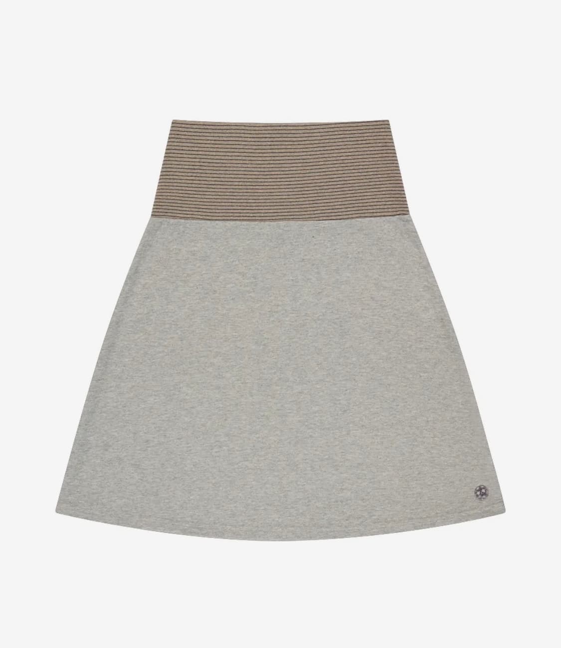 038 STRIPE SKIRT MELANGE GREY 상품이미지1