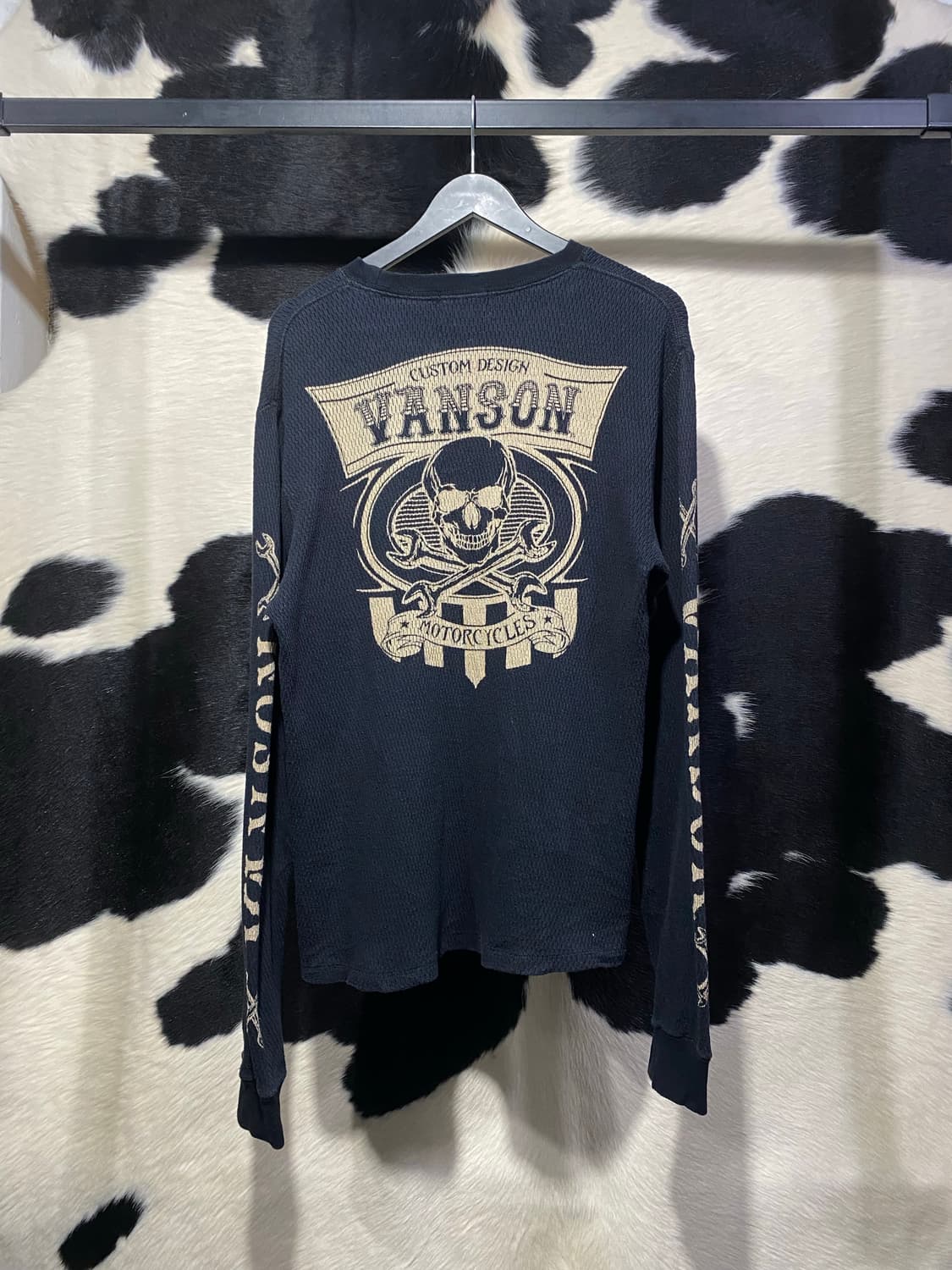 Vanson leathers 해골 프린팅 니트 상품이미지5