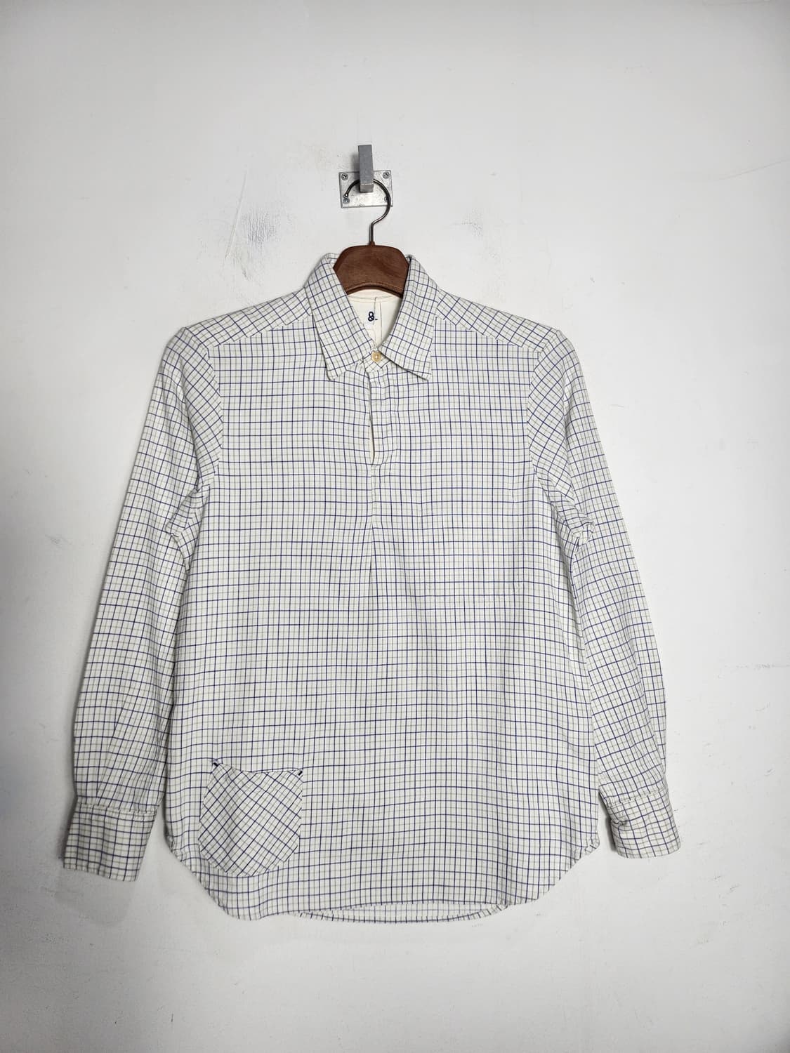 빈티지 체크 풀오버 셔츠 상품이미지1