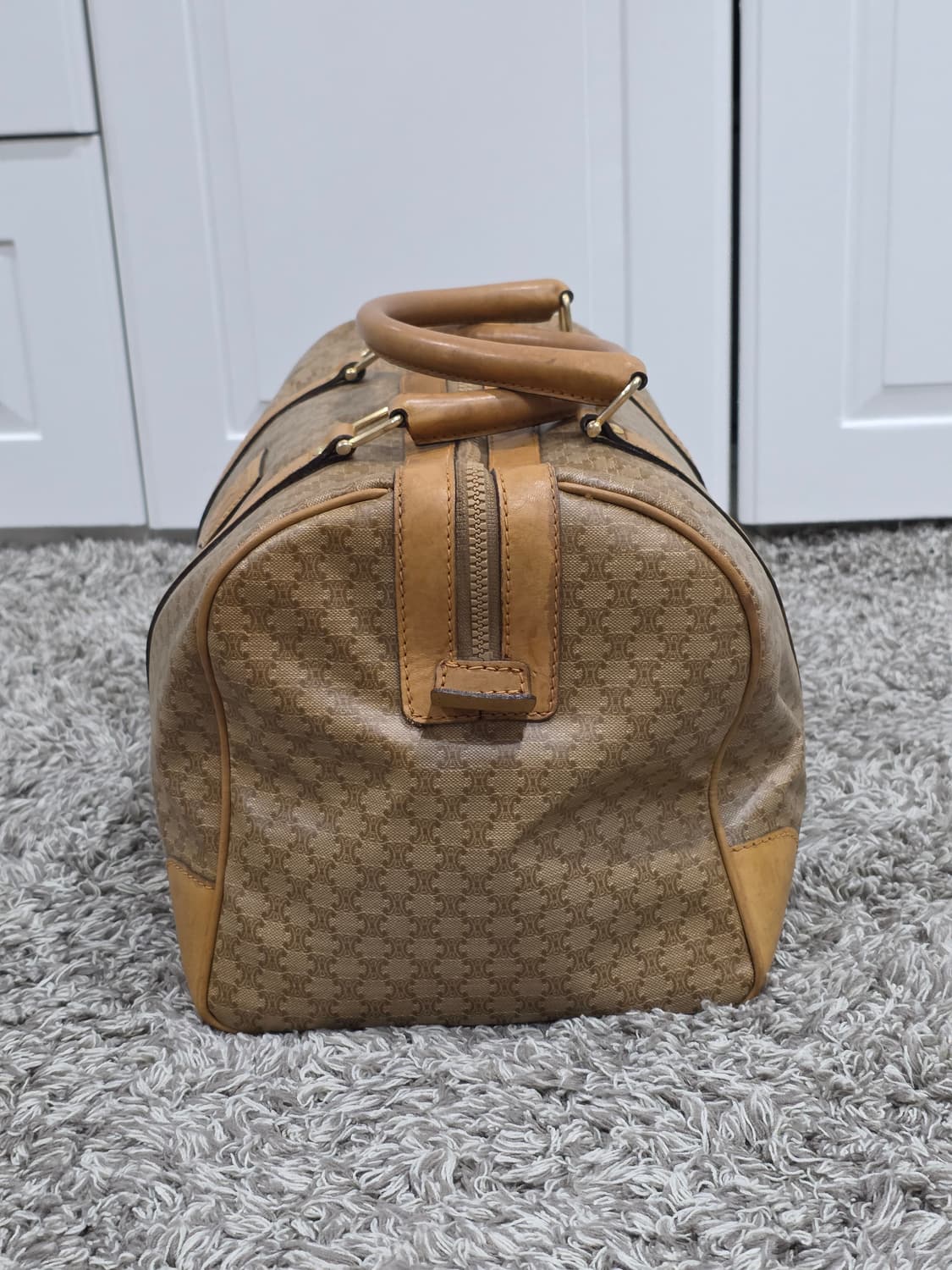 셀린느 CELINE 빈티지 트리오페 마카담 보스턴백 40 상품이미지6