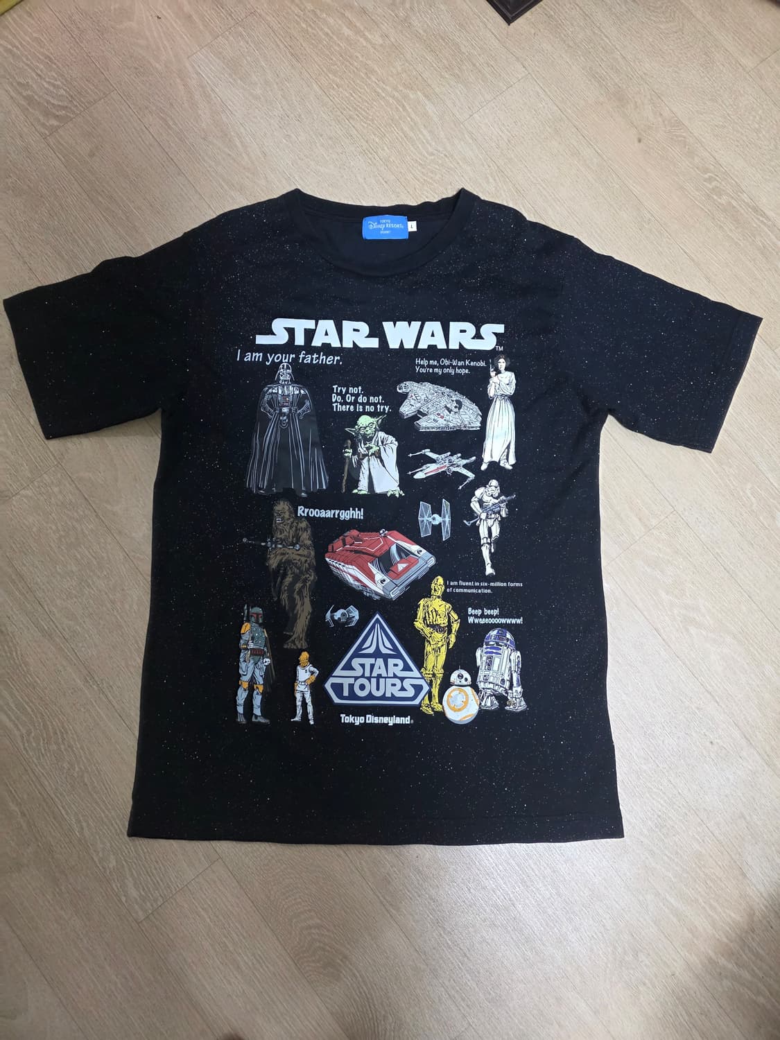 도쿄 디즈니 스타워즈 프린팅 반팔티 상품이미지1