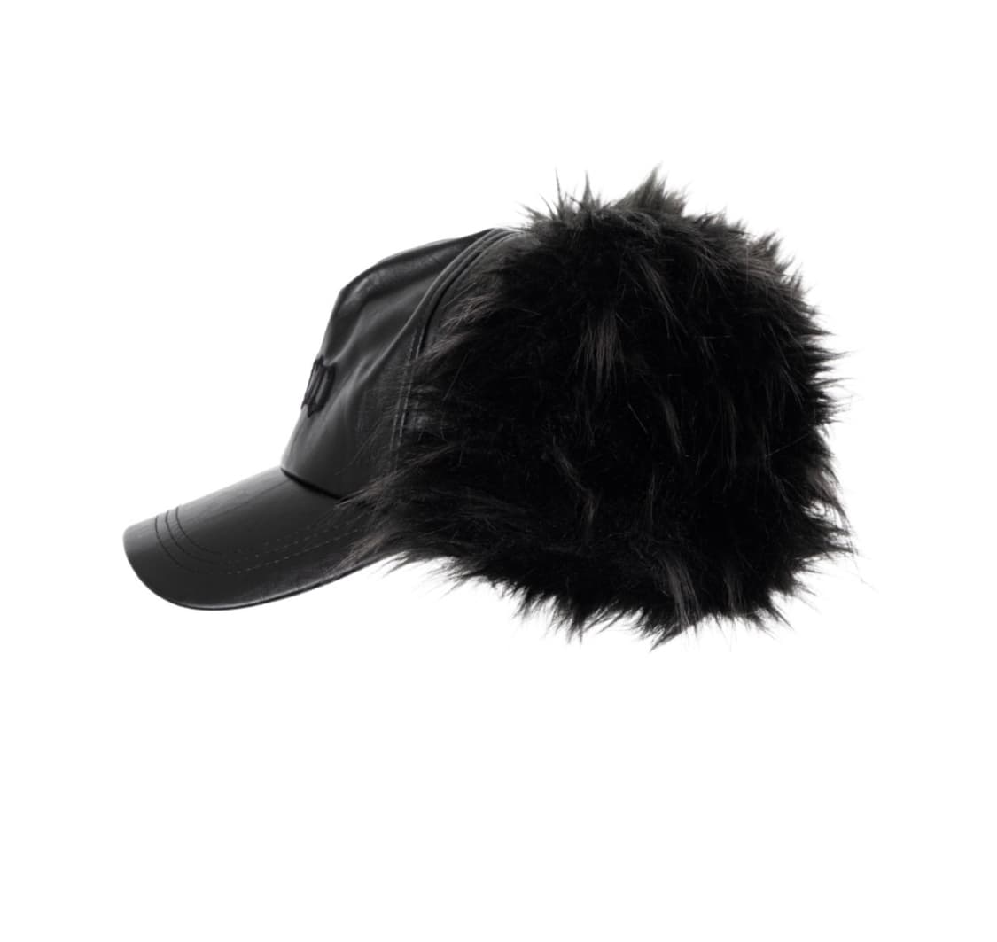 2000아카이브 FUR EARFLAP CAP 레더모자 상품이미지2