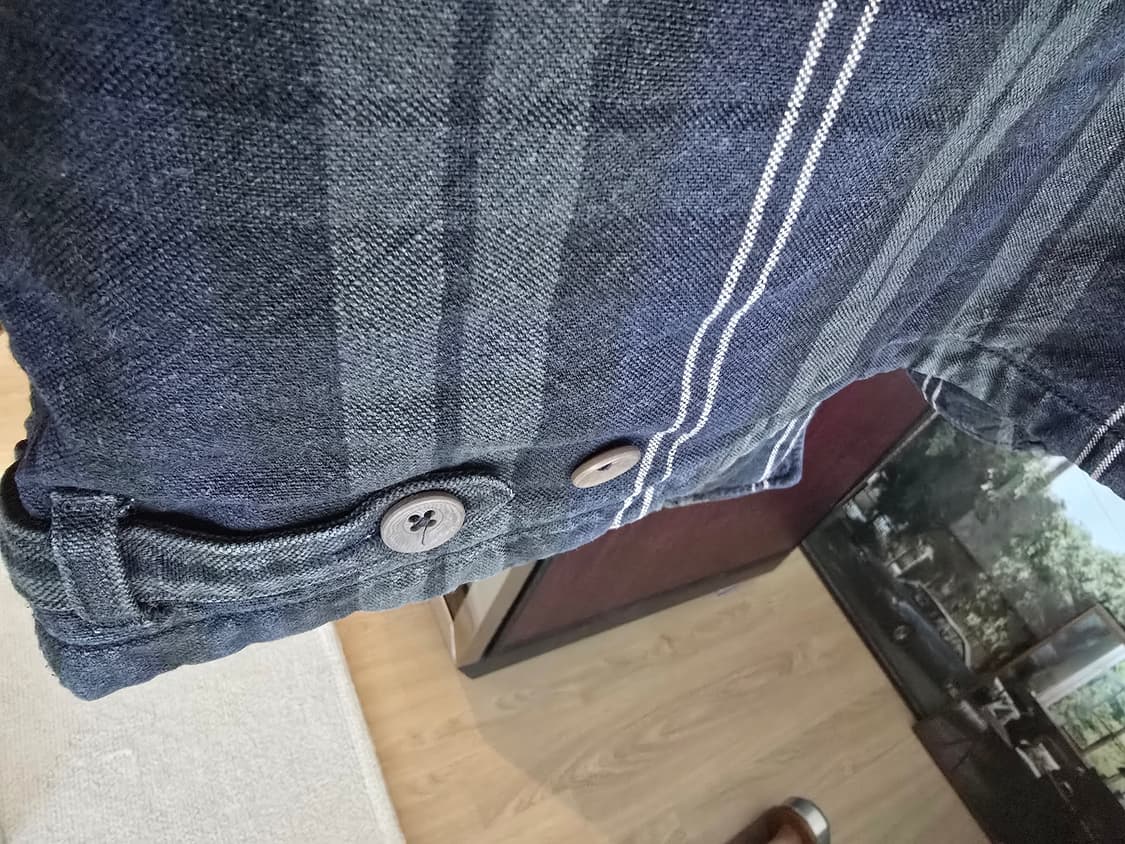 45R 45RPM 체크 워크 자켓 5(105)사이즈입니다. 상품이미지4