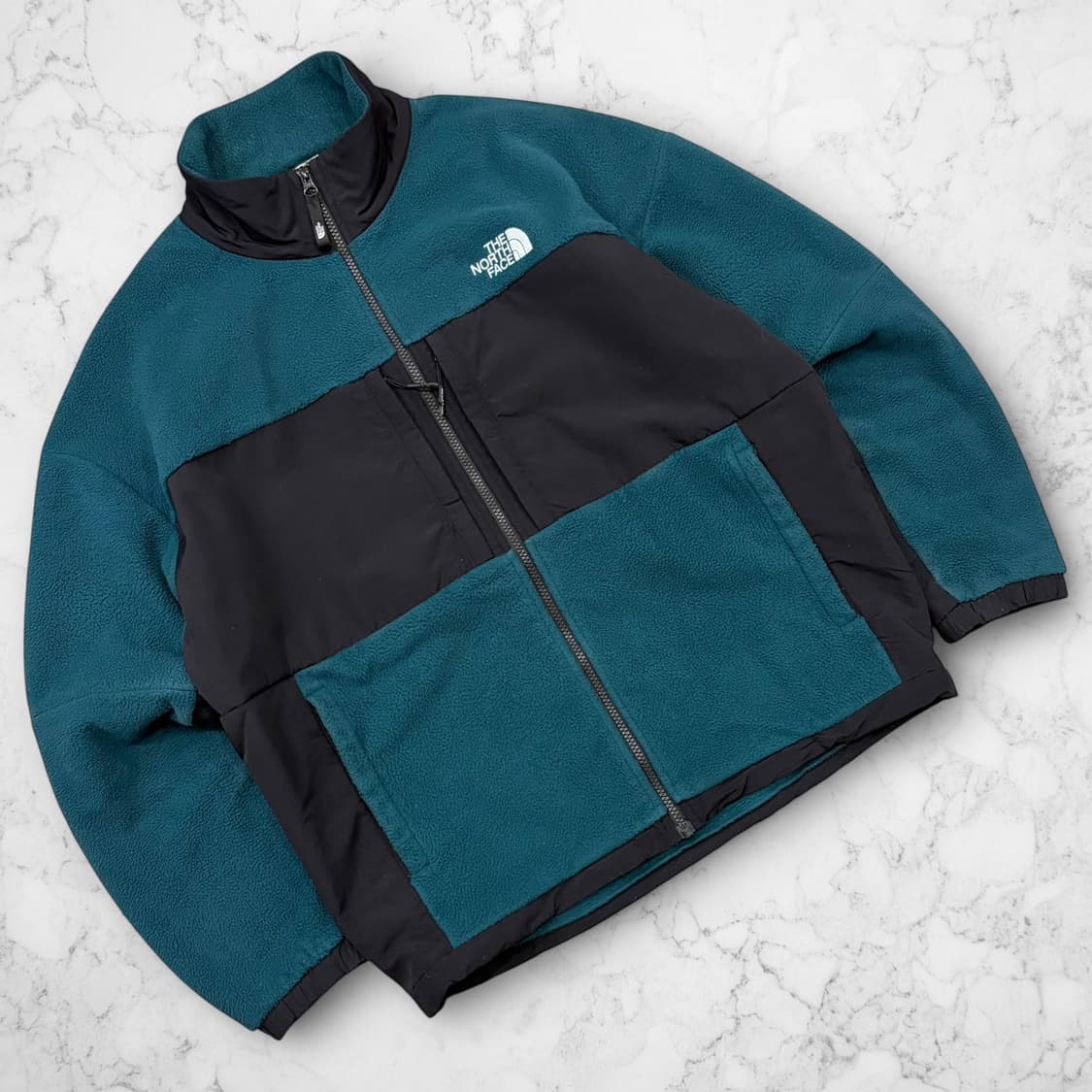 [L] 노스페이스 화이트라벨 마데라 그린/블랙 플리스 자켓 C504 상품이미지1