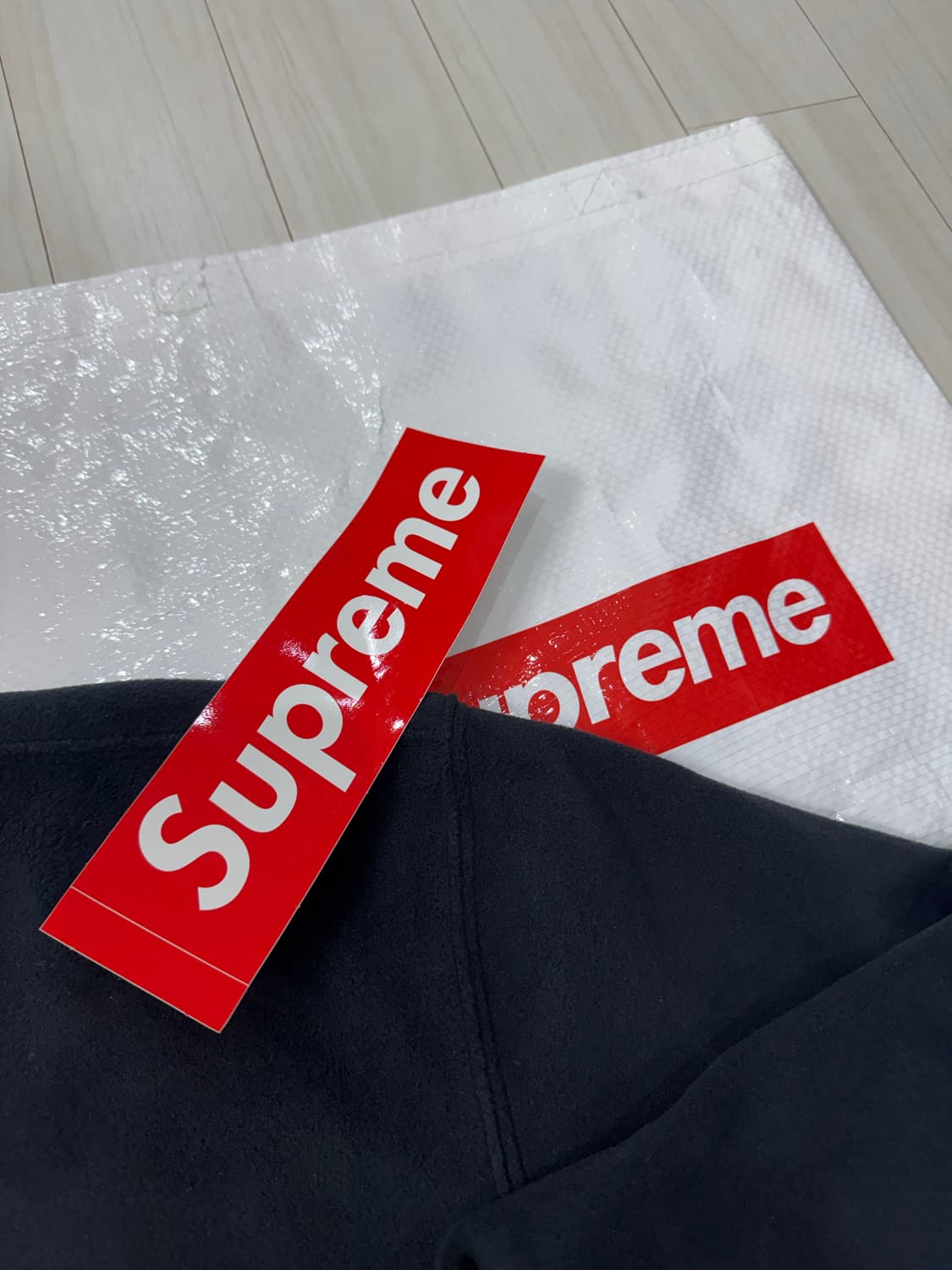 슈프림 폴라텍 페이스 마스크 하프 집 후드 스웨트셔츠 블랙 상품이미지3