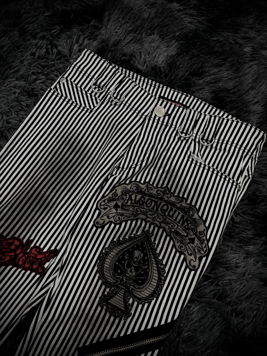 Algonquins 펑크 스트라이프 스키니핏 팬츠 상품이미지3