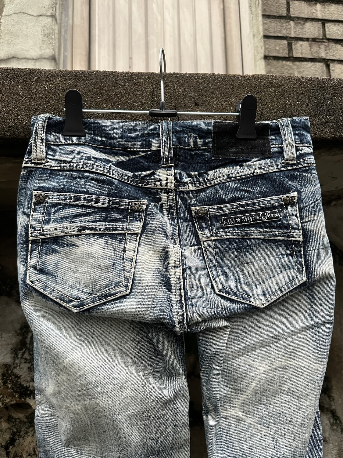 NONE vintage washing destroyed jeans 상품이미지5