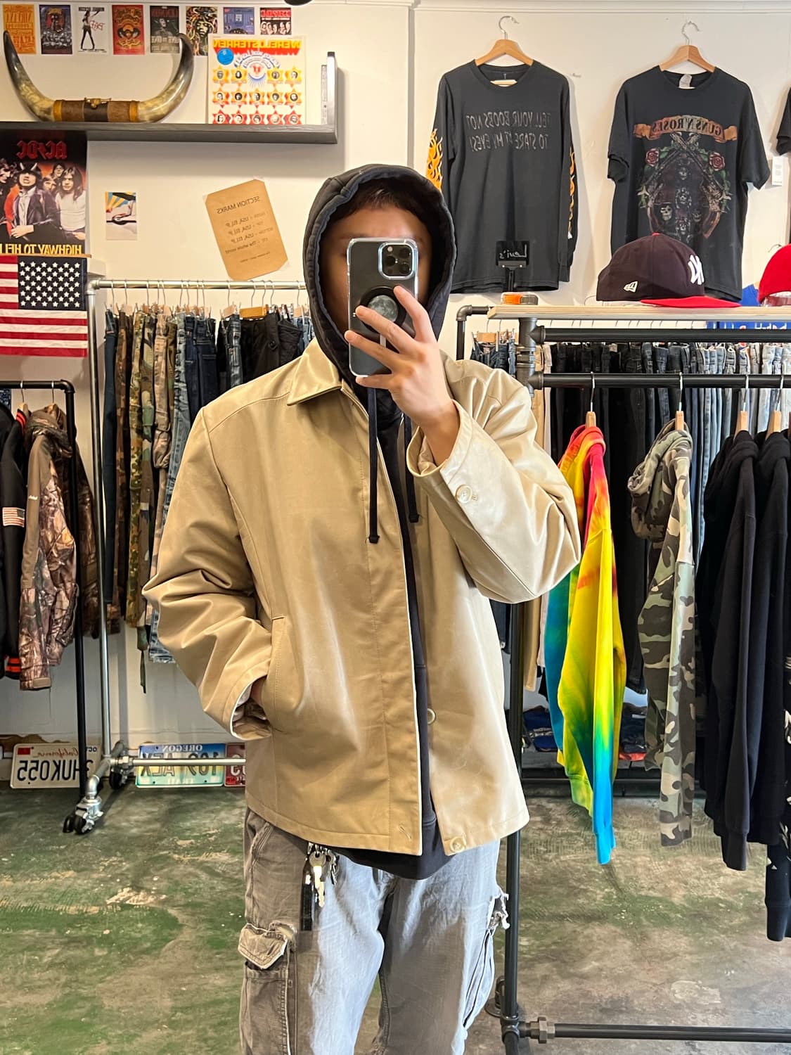 00s 천연 소가죽 아이보리 자켓 상품이미지9